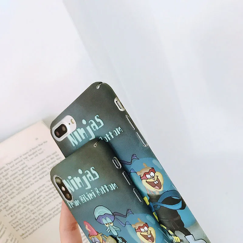 Забавный мультяшный узор Скраб чехол для телефона iPhone 6 6s 7 8 Plus X Xs XR Max твердый PC