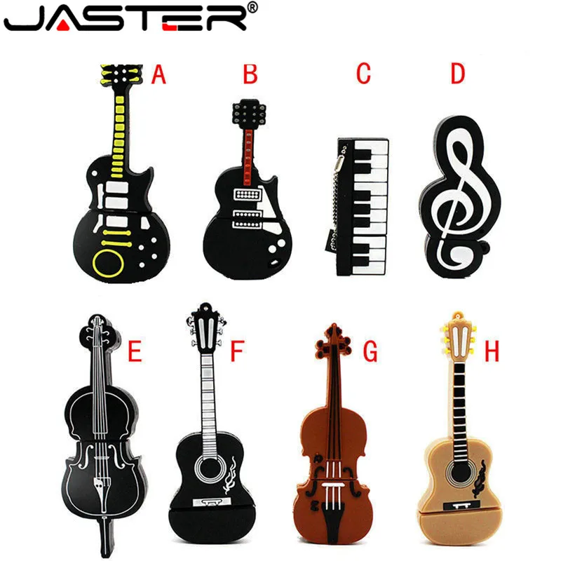 

JASTER Real capacity 8 style Instrumenty muzyczne Modelu pendrive 4gb 16gb 32gb 64gb USB flash drive skrzypce/ piano/gitara
