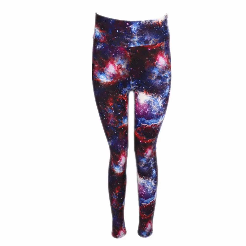 

New hot sale butter quality soft sexy tights four-way stretch 230gsm galaxy sky print leggings for women