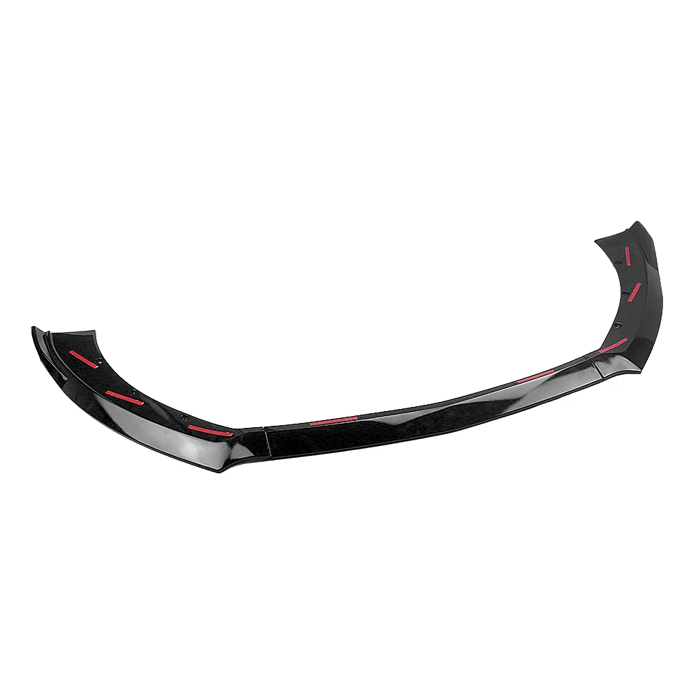 Для Ford Mustang 2015 2016 2017 глянцевый черный передний бампер спойлер нижняя часть кузова