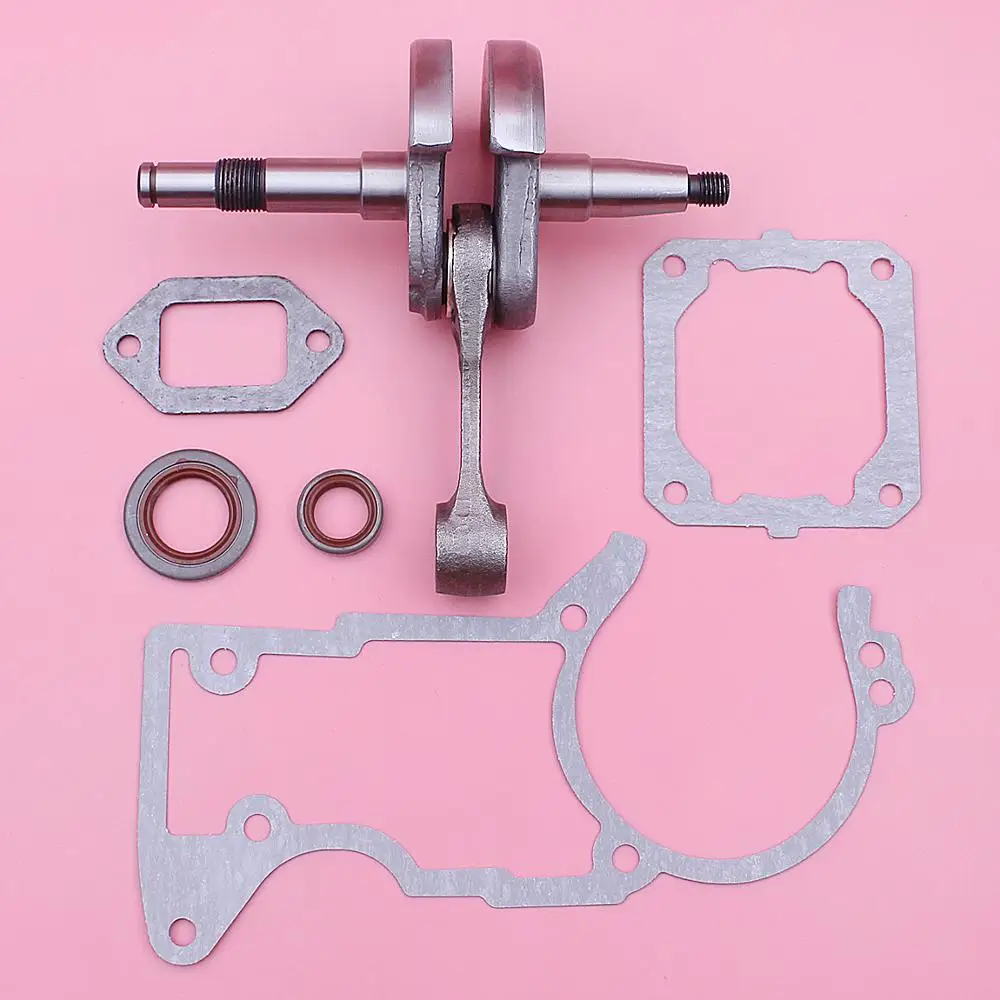 

Crankshaft w Crank Gaskets Oil Seal Kit For Stihl MS440 044 Chainsaw Parts Replacement 1128 030 0406, 9640 003 1320