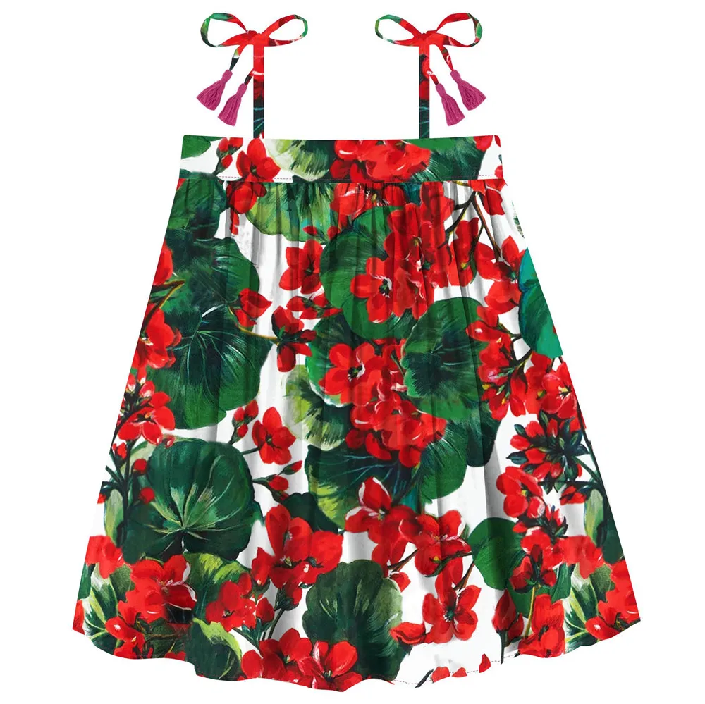 Летнее стильное платье для маленьких девочек Модные Вечерние Платья принцессы