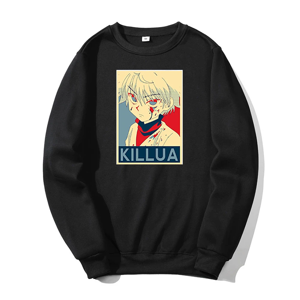 

HUNTER×HUNTER Killua Zoldyck аниме 2021 Осенняя мужская Повседневная теплая толстовка модная уличная одежда с принтом Мужская дышащая толстовка