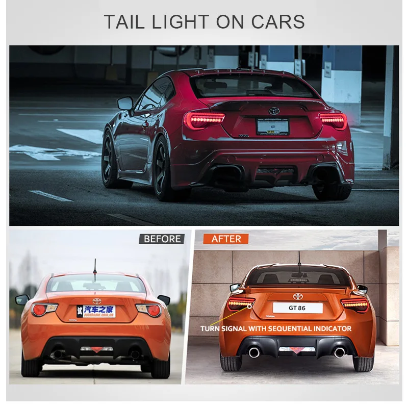 Светодиодный задний фонарь светильник в сборе для 86 Subaru BRZ 2012 2013 2015 2016 2017 2018 свет