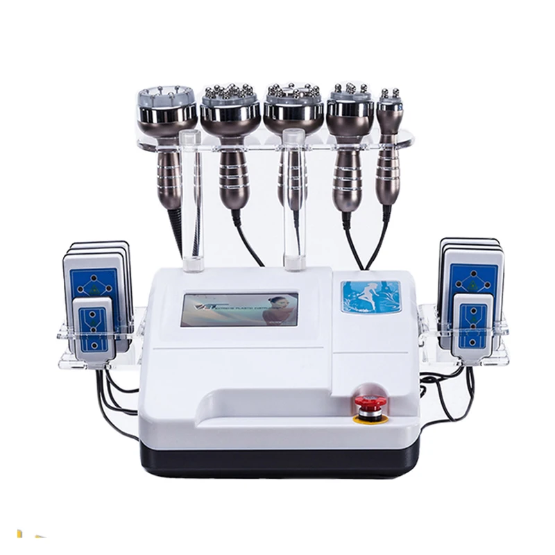 

6 в 1 многофункциональная 40K кавитационная машина для сжигания жира подтяжка лица для похудения