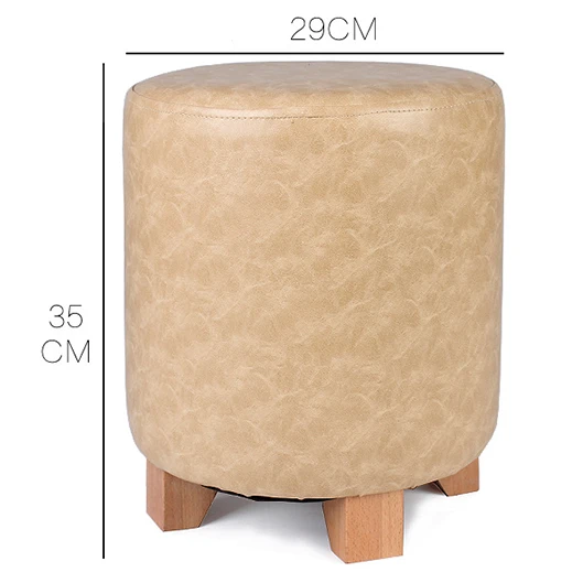 Новинка бытовой табурет с низкой ногой круглая маленькая деревянная скамейка