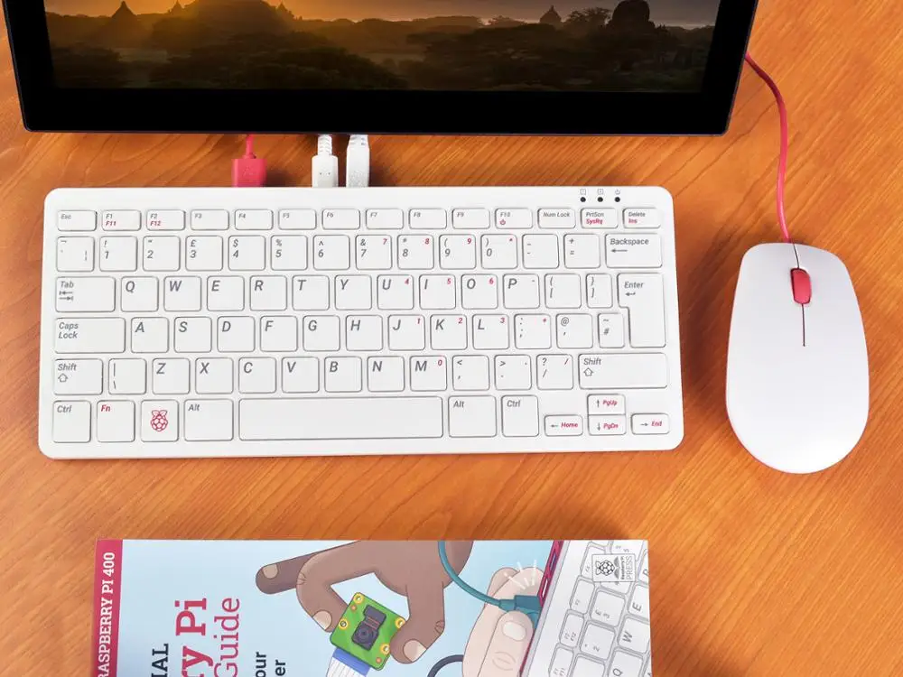 Raspberry Pi 400 мощный простой в использовании компьютер встроенный клавиатуру 4 Гб