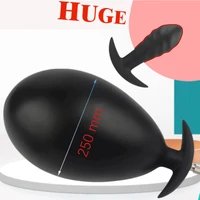 inflatable 250mm super large silicone anus dilator anal plug dildo pump women sex toys butt vagina stimulate prostate massage 18