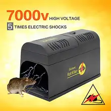 US EU UK Plug 7000V Electric High Voltage Rat Rodent Trap Powfully Kill And Eliminate Rats Mice Other Similar Rodent Efficiently