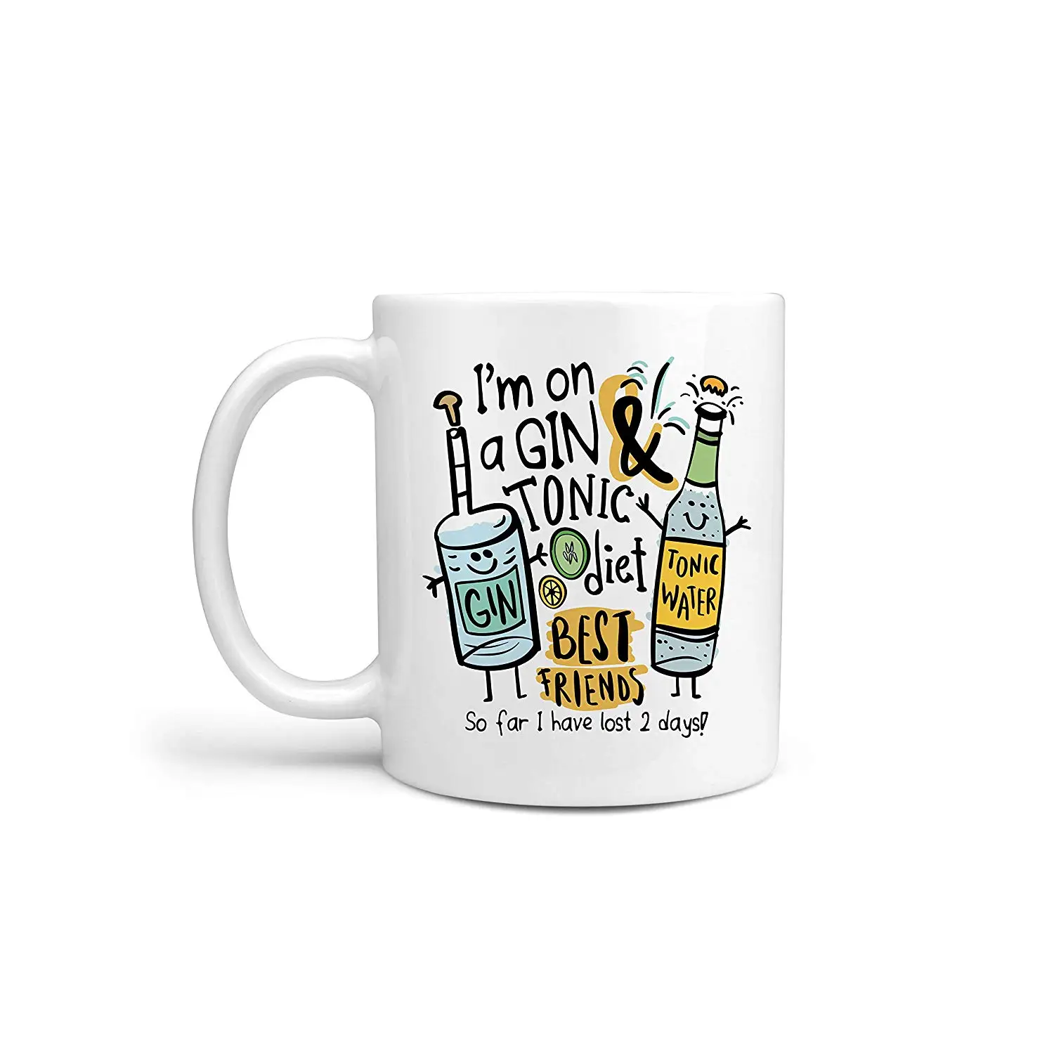 Я на джине и тоник диета 10 унций кружка забавная шутка кофейная керамическая | Дом