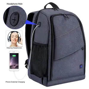 dslr camera backpack bag laptop case waterproof for nikon for sony for canon free global shipping