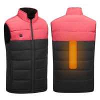 men women outdoor camping hiking warm washable usb winter heating vest waistcoat