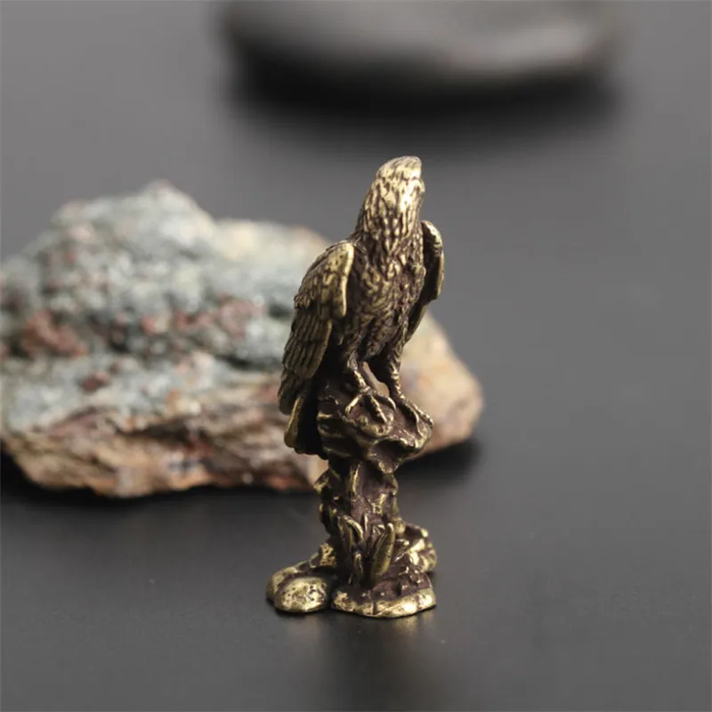 Ручной работы латунные орнаменты в виде орла винтажные Чистая медь птица офисный