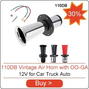 12 V/24 V 1280DB супер громкий звуковой сигнал все металлические поезд Рог нет необходимости для грузовика/транспортного средства/судна/поезда/грузовых автомобилей