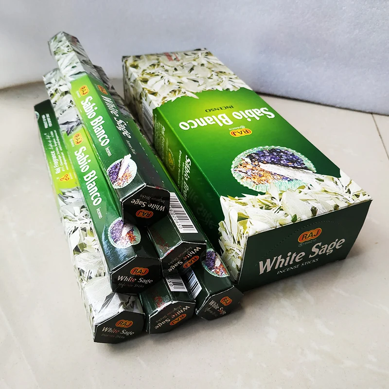 Белый шалфей индийская палочка благовония ручной работы натуральное медитация