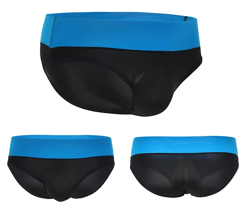 6PCS Men's Briefs Underwear U Convex Pocket Ultra-thin Transparent Ice Silk Men's Briefs Fork Low Waist Small Pants Sexy Shorts