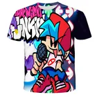 Футболка унисекс пятница ночь, с 3D принтом, с коротким рукавом