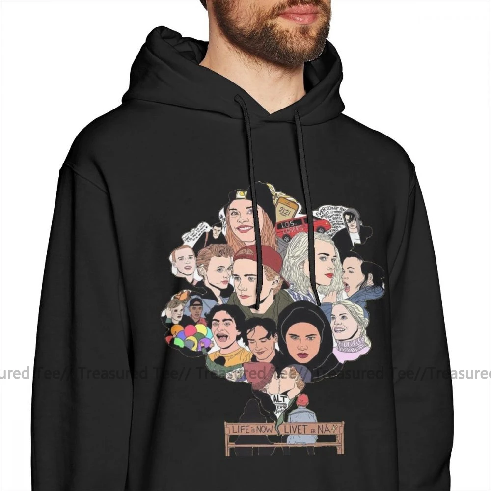 Skam худи Skam Art толстовки хлопок открытый пуловер Толстовка длинная длина Повседневная XL мужские осенние черные толстовки