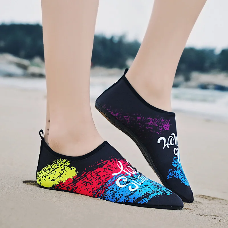 Мужская Летняя обувь для плавания Женские носки дайвинга Нескользящая Пляжные