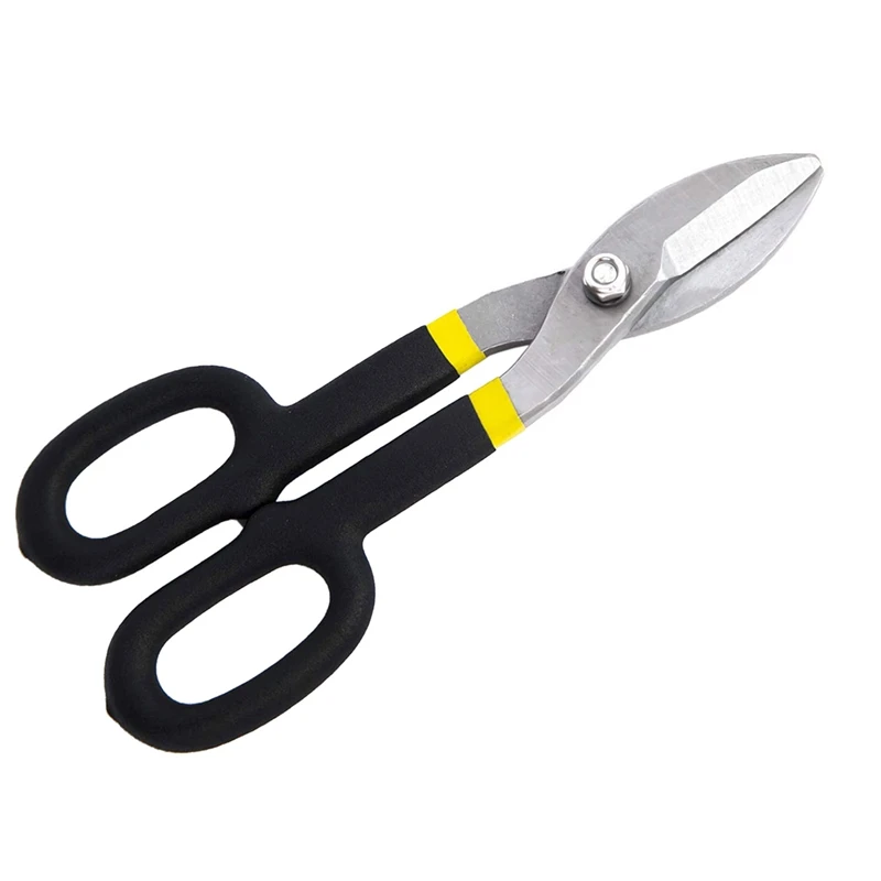 

Оловянные ножницы, плоские лезвия, прямые металлические ножницы для резки металлических пластин, промышленные инструменты (8 дюймов)