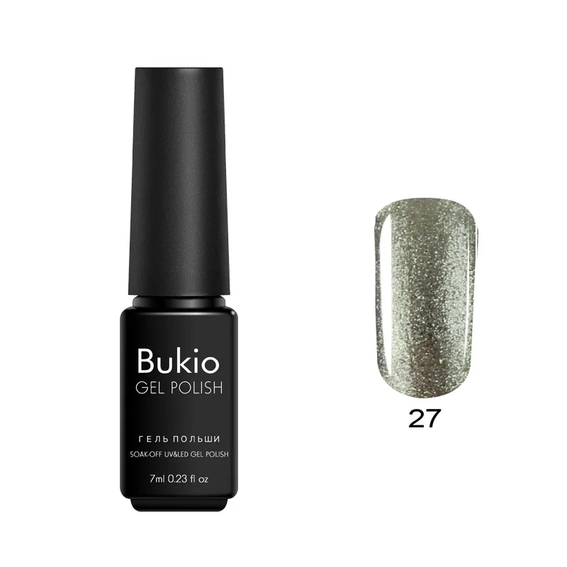 Bukio 29 чистых цветов Гель-лак 7 мл полуперманентные эмали замочить от УФ-гель лак для маникюра и ногтей дизайнерские украшения - Цвет: 27