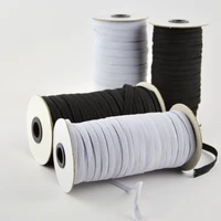 elastic bands white and black 5 meters 6810121520303540mm polyester elastic bands for clothes garment sewing accessories