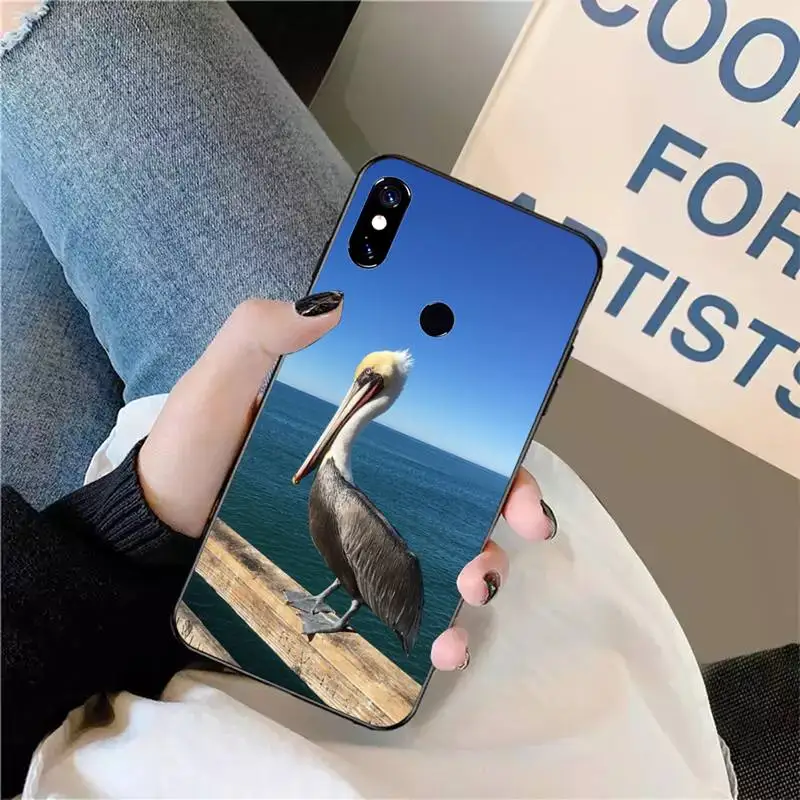 

pelican cute animal Phone Case For Xiaomi Redmi note 7 8 9 t max3 s 10 pro lite funda shell coque cover
