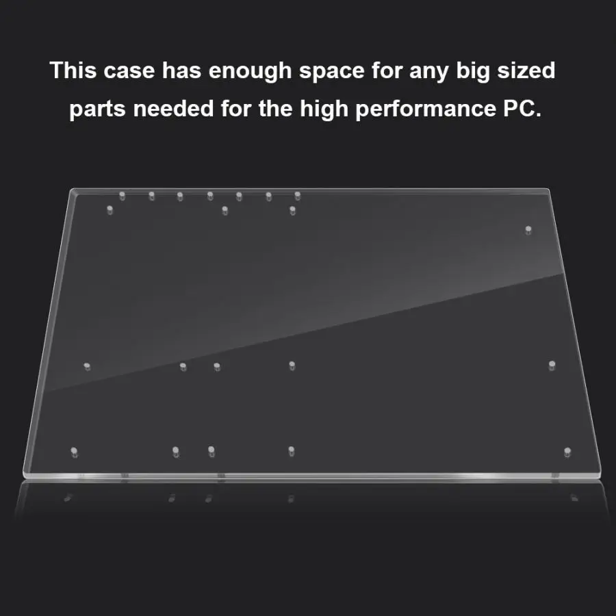 Для ITX ATX M-ATX материнская плата DIY PC чехол открытая рамка Прозрачный Акриловый Overlock