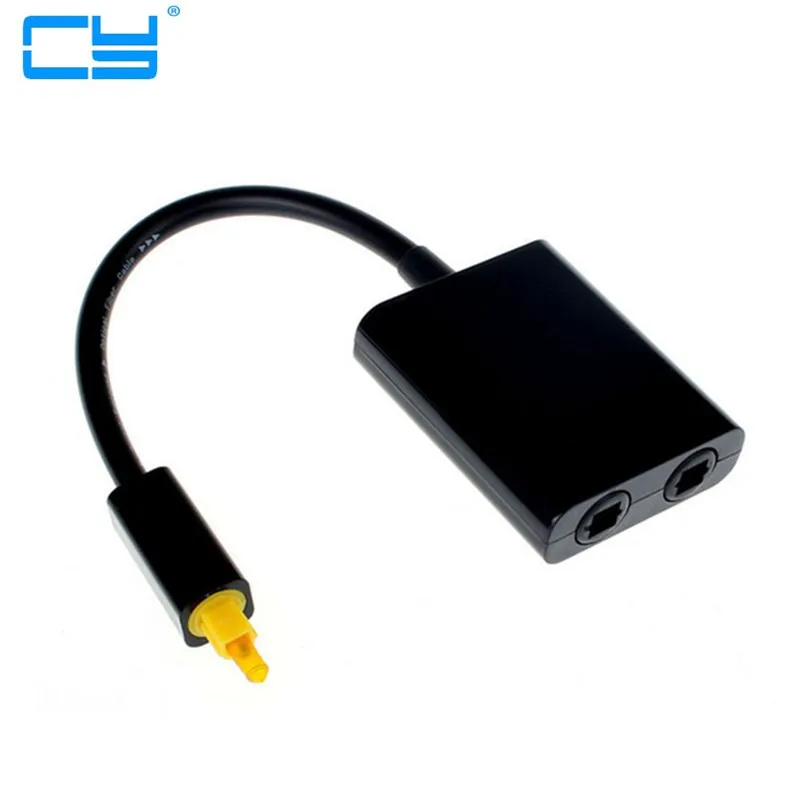 Цифровой аудио оптический волоконный кабель toslink от 1 до 2 Y конвертер адаптер для
