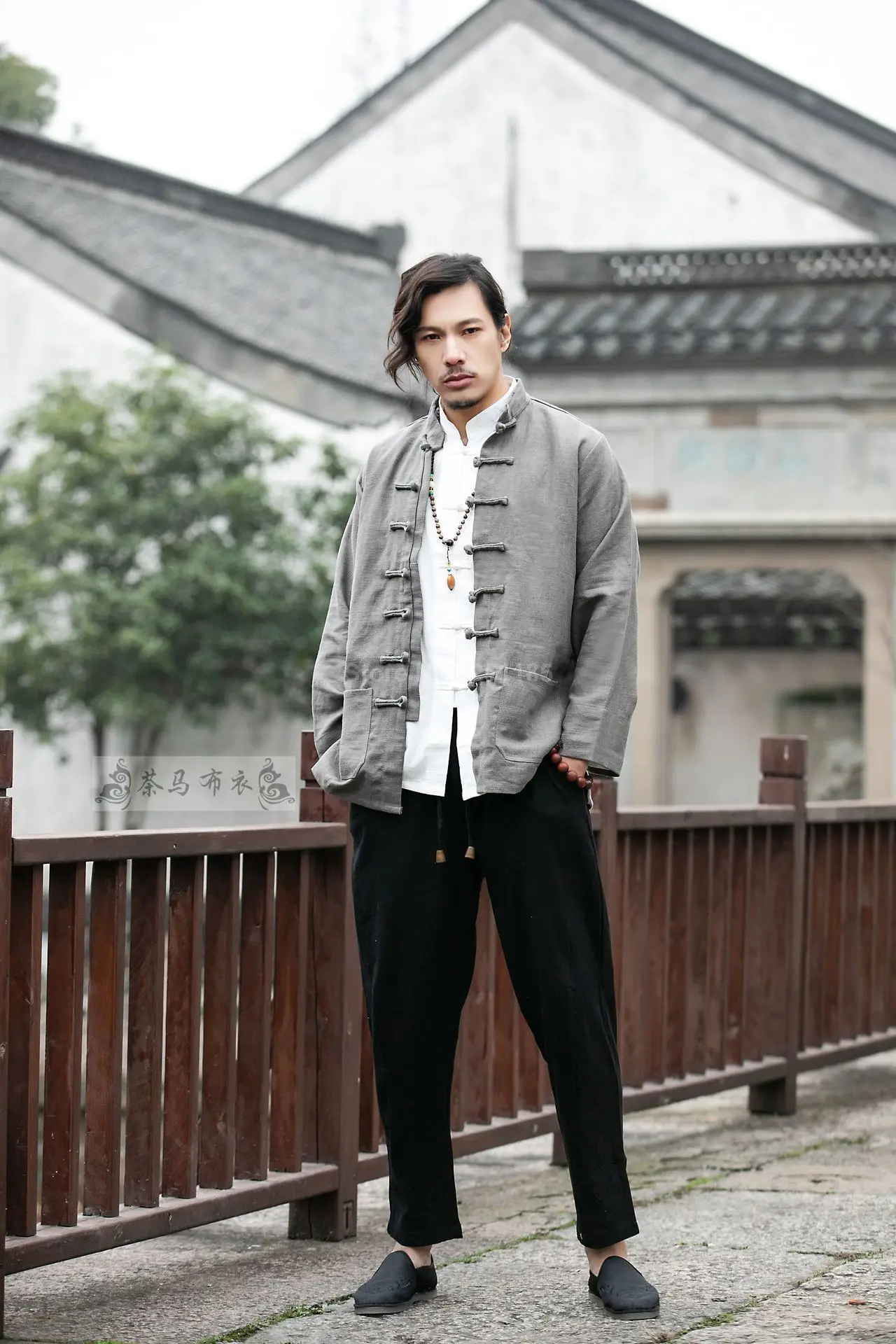 Осенние мужские льняные куртки Hanfu в китайском стиле, традиционные топы, костюм Tang, Свободная блуза с длинными рукавами, Восточная одежда Kung Fu Asia