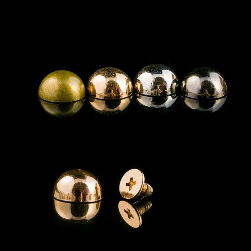 Красочные Макарон trimits semisphere mushromm заклепки для одежды с винтами сумки обуви