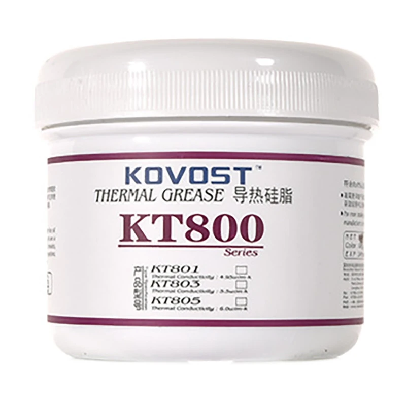 

KOVOST KT805 Thermal Conductive Paste 6W/M-K 200G Silicone Grease High Thermal Conductivity for CPU/PC/Mining Machine
