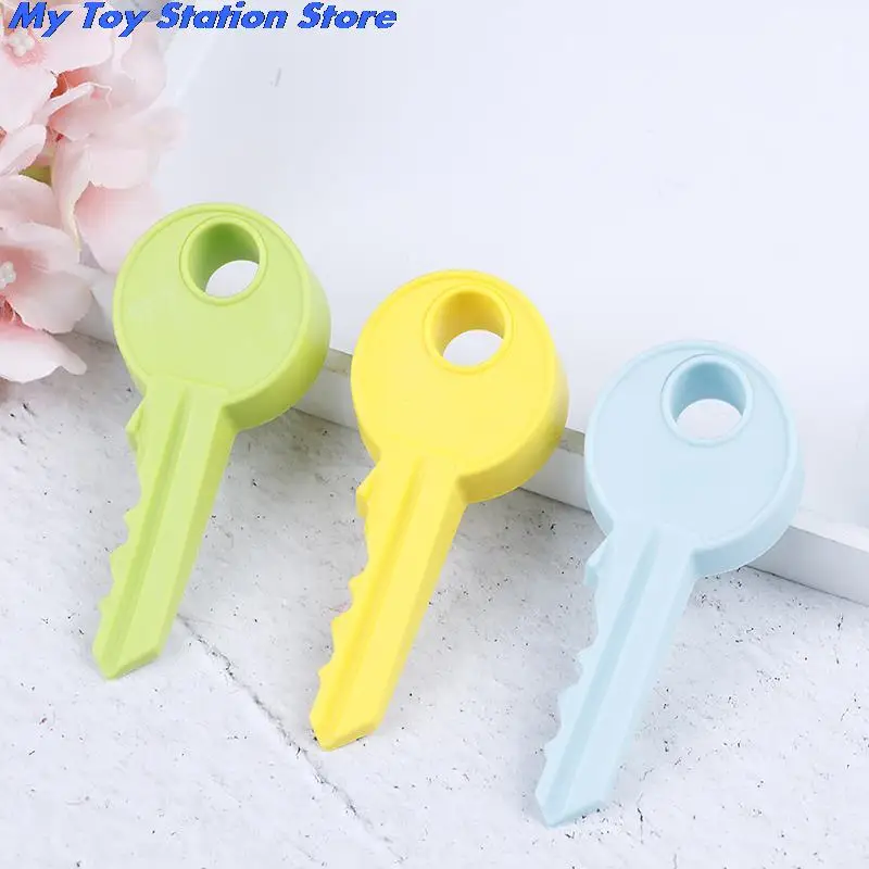 Hot Silicone Rubber Door Stopper Cute Key Style Home Decor Finger Safety Protection Wedge Kid Baby Safe Doorstop | Мать и ребенок
