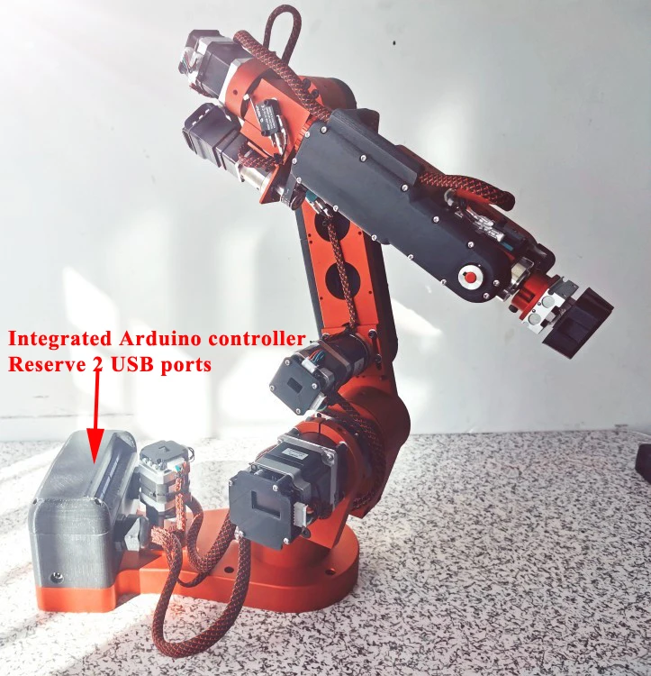 New 2kg Load Desktop 6 DOF AR4 Mechanical Arm Open Source Arduino ROS Robot Arm Handling Teaching Industry General Robotics