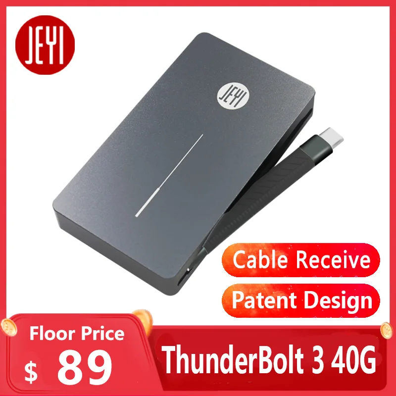 JEYI Thunderbolt 3 м. 2 Nvme корпус мобильного телефона Box чехол алюминия Тип C 1 USB3.1 M.2 PCIE U.2 SSD