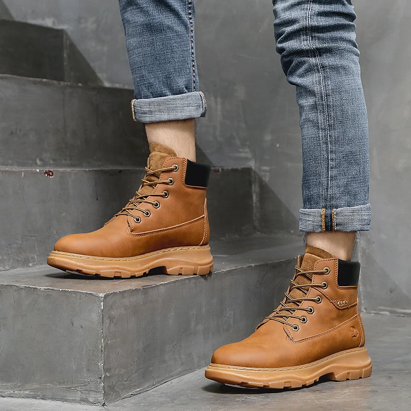 

Men Desert Tactical Military Boots Mens Working Safty Shoes Army Combat Boots Militares Tacticos Zapatos Men Shoes Boots Feamle
