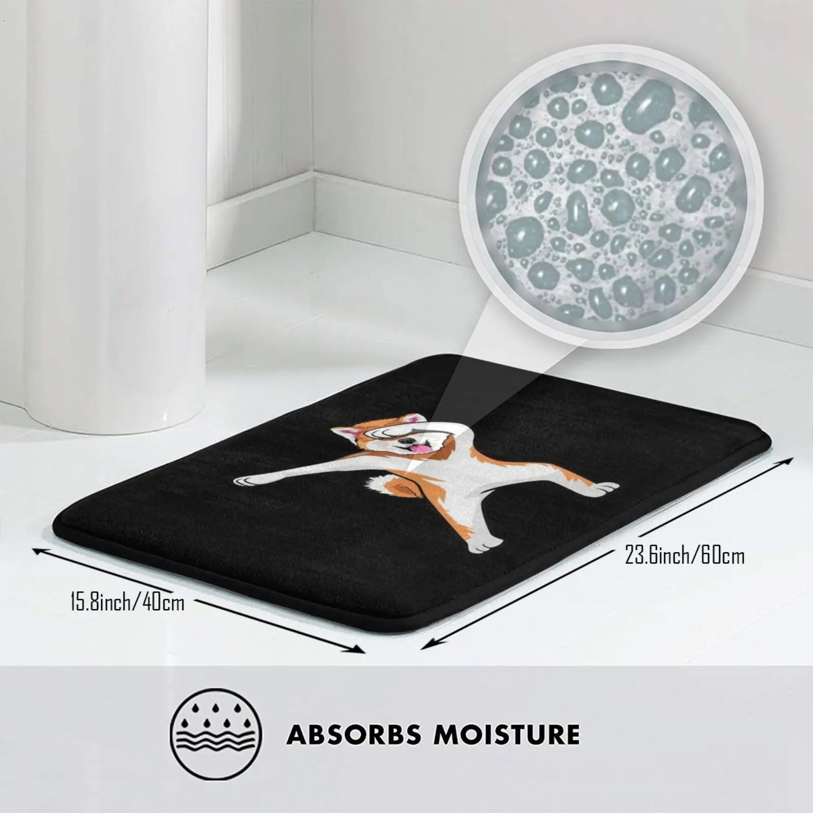 Забавный ковер Bdaz Dabbing Akita с смешным юмором коврик подушка мягкий для собак Inu