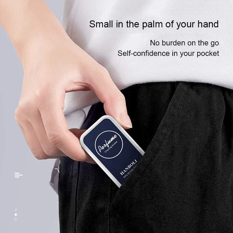 

1PC Portable Case Solid Perfumes Fragrances Women Men Solid Balm Mild Long Lasting Deodorant Fragrance Body Antiperspirant