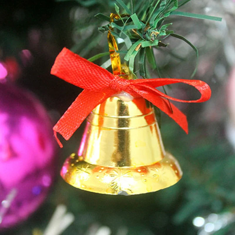 

2021 Рождественский золотой колокольчик/колокольчики для рождественской елки/подвеска для рождественской елки/украшения для рождественско...