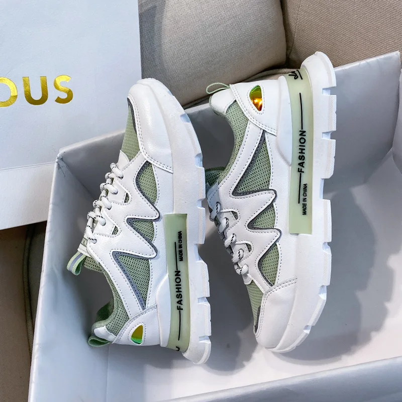 Брендовые женские кроссовки на платформе модные розовые в стиле старого папы