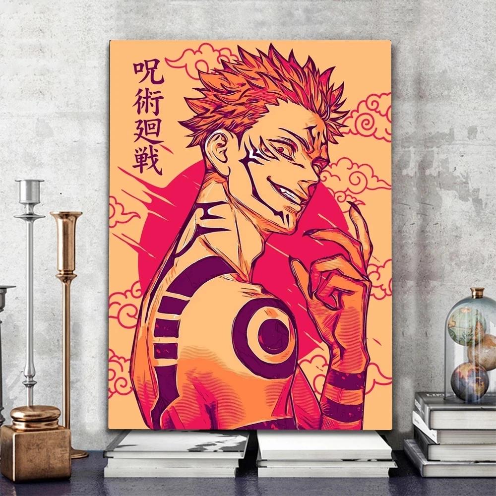 

Jujutsu Kaisen Ryomen Sukuna Anime Canvas Prints Poster Home Decor Slaapkamer Pictures Wall Art Modern Style Painting Modular