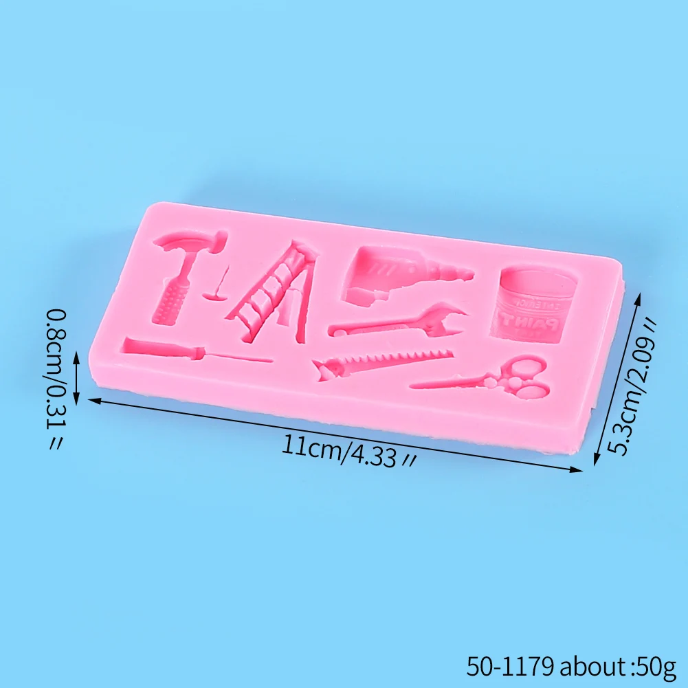 

Hand Tools Silicone Resin Mold Ladder Hammer Screwdriver Scissors Shape DIY Jewelry Craft Decoration Making Tools
