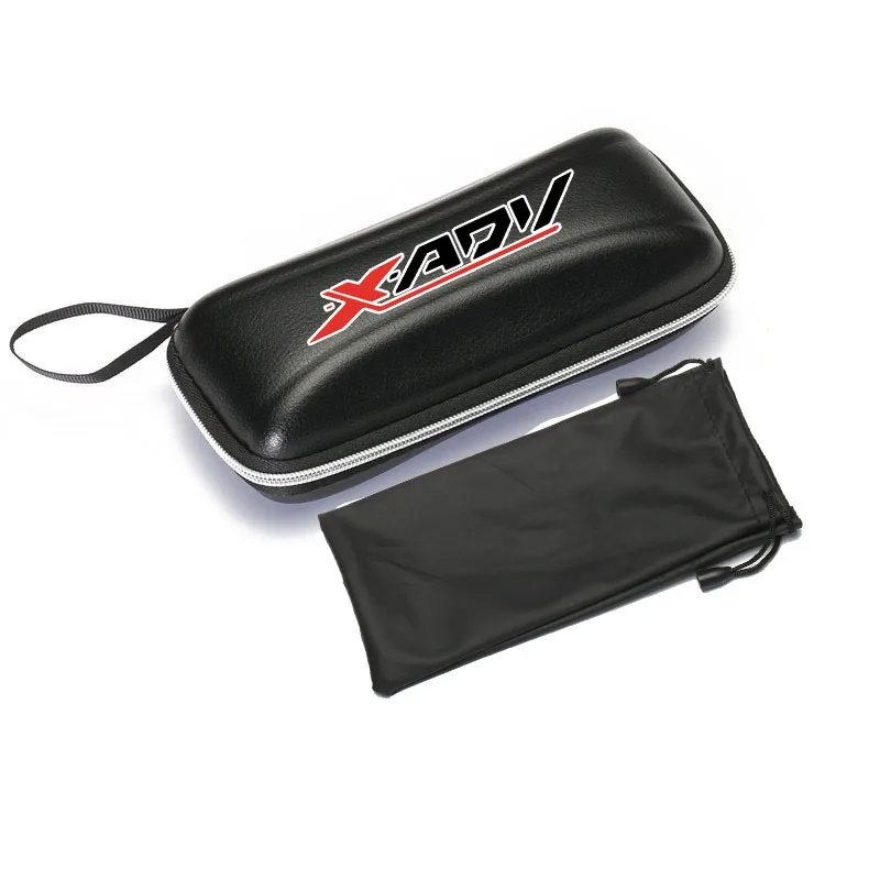 Caja de gafas de sol de cuero negro para motocicleta, accesorios personalizados para HONDA X ADV X-ADV, 2017, 2018, 2019, XADV 750