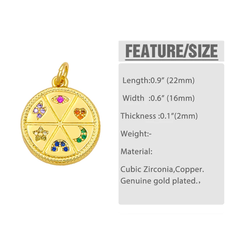 OCESRIO DIY радуга Маленькая Земля круглый кулон для женщин ювелирные изделия Луна