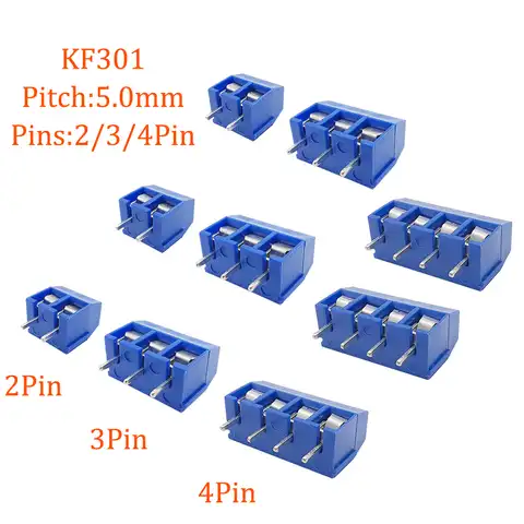 KF301 2P 3P 4P 5 мм винтовая Клеммная колодка для проводов стандартный штекер/4P шаг 5,0 мм прямой контактный разъем гибкий соединитель для кабеля пе...