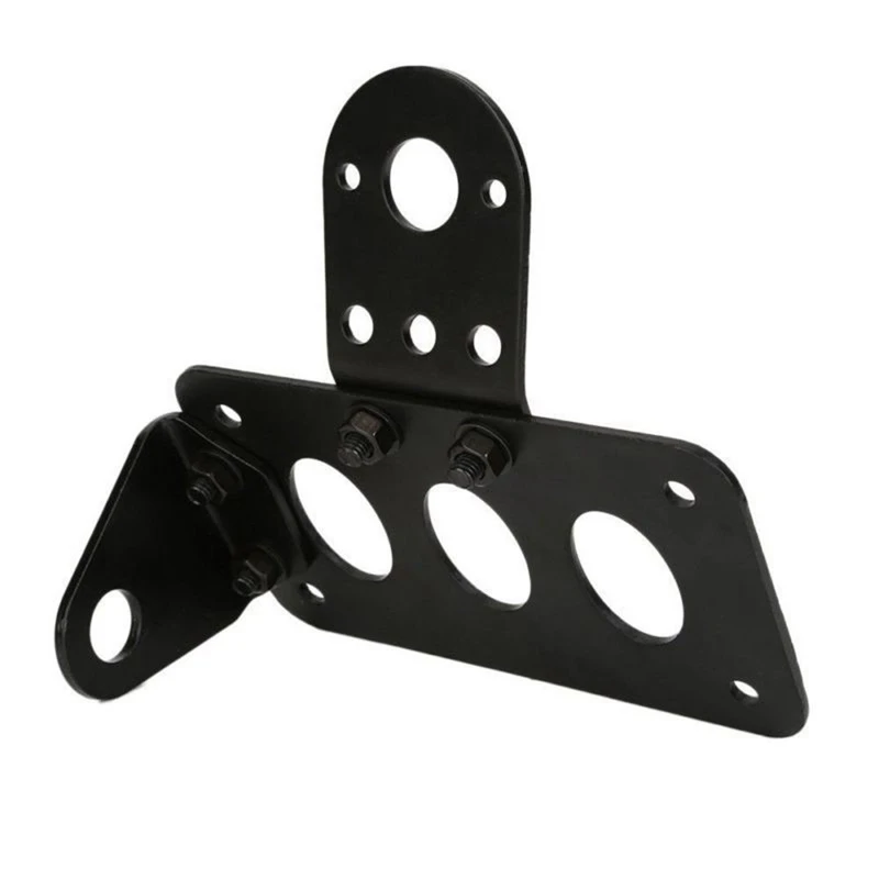 

Universal Motorcycle Side Mounted Tail Light Frame License Plate Bracket Retro Metal Motorcycle Accessories