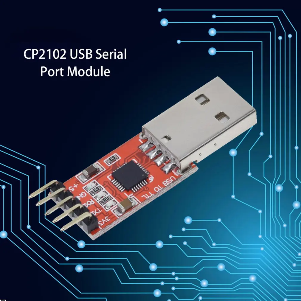 USB в ttl UART 6PIN модуль последовательный преобразователь CP2102 STC PRGMR красный
