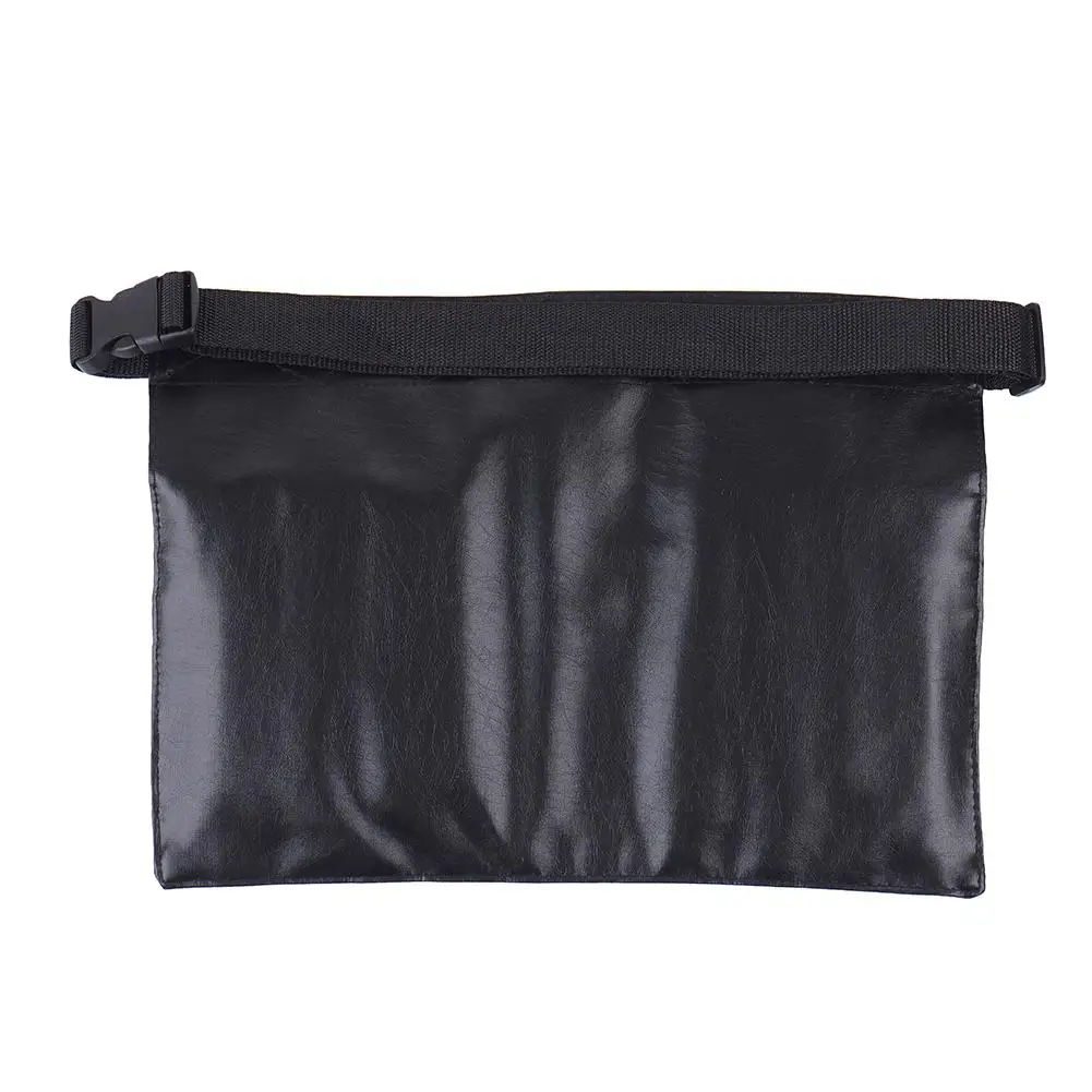 Черный кожаный чехол профессиональный косметический фартук для кистей макияжа