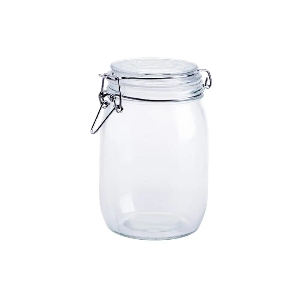 1000ml 1 шт. кухонные стеклянные контейнеры для хранения вина мариновка банка горшок прозрачная банка для хранения продуктов бутылка уплотнительная пробка прозрачный контейнер для пищи - Цвет: 1000ml