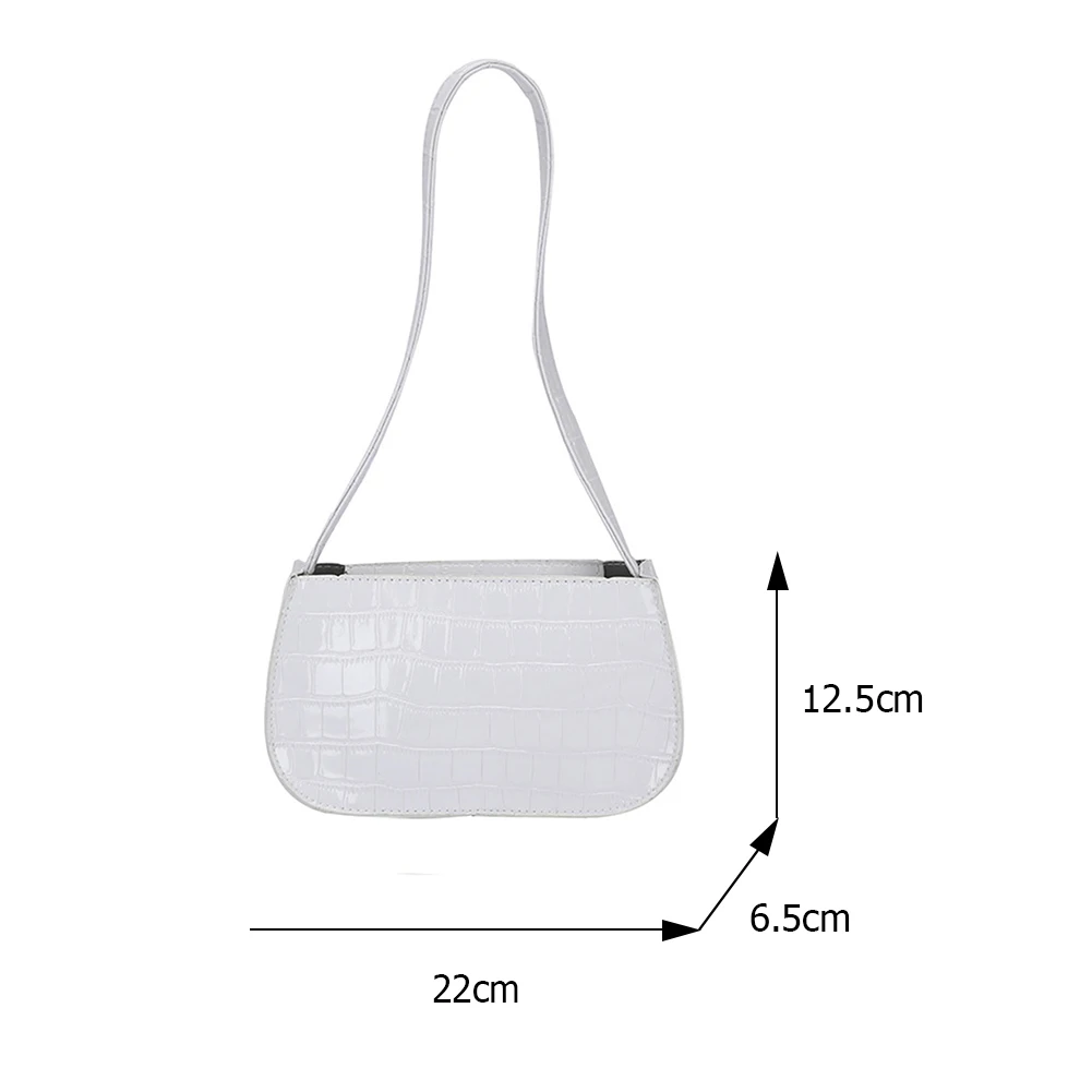 

Fashion Stone Pattern PU Leather Shoulder Underarm Bag Casual Ladies Solid Color Small Purse Handbags Beautiful Women Hobo Bags